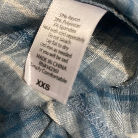 LuLaRoe Blue and White A-Line Midi Dress - Picture 11 of 11